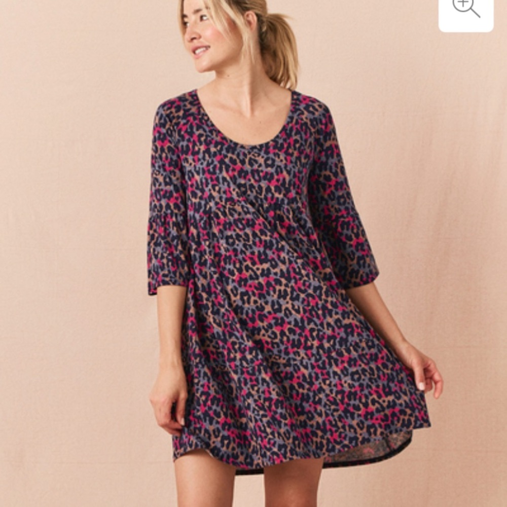 Revive flutter sleeve dress nwt